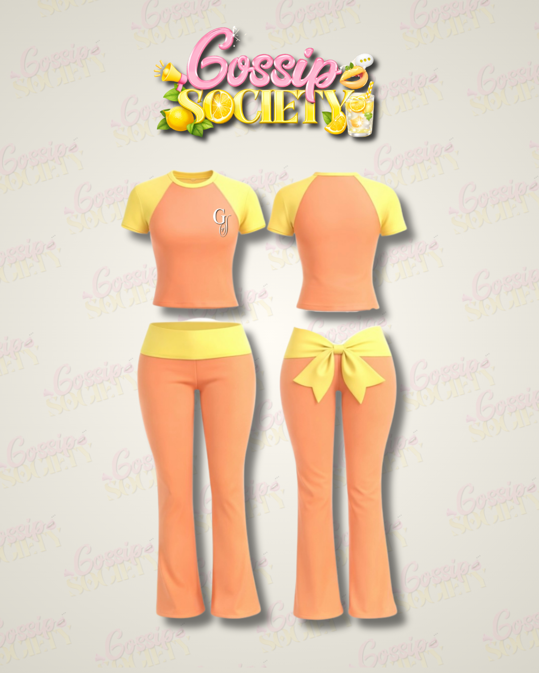 Short Sleeve Peach Lemonade Set