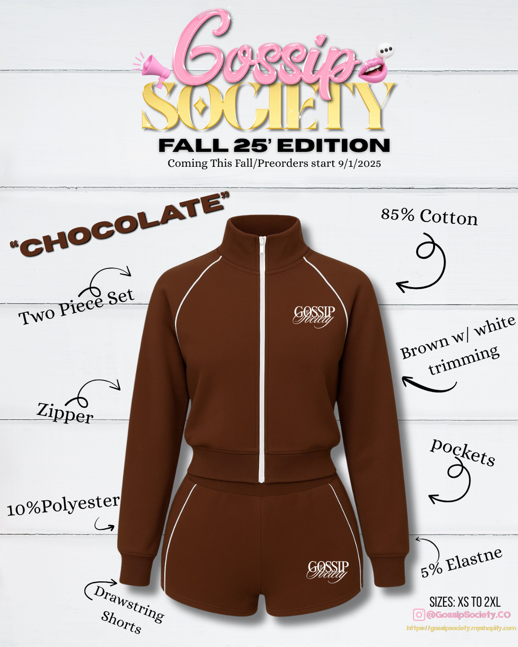 Chocolate two piece set